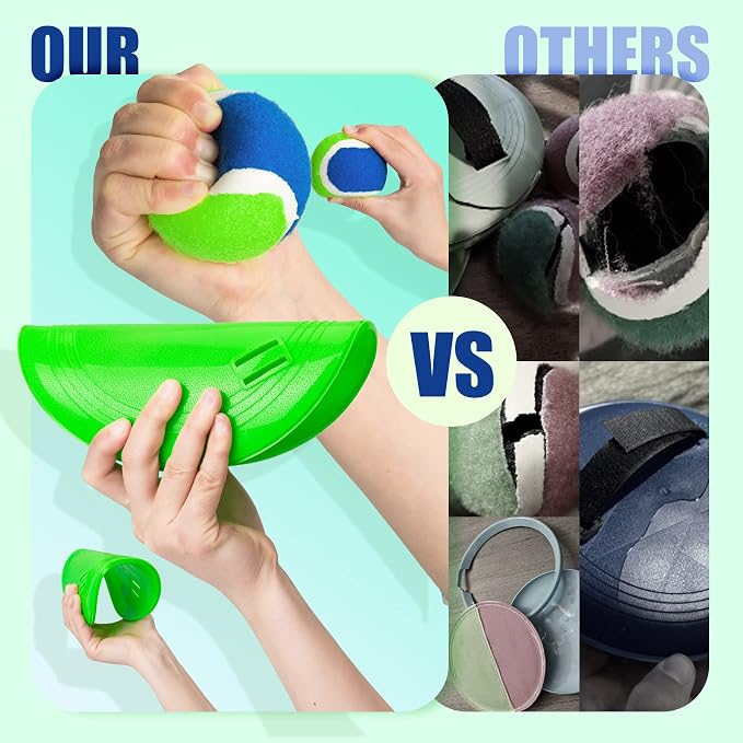 Toss and Catch Ball Set & Paddle Ball, Outdoor Games for Kids Toys, Christmas Family Games, Beach Pool Camping Yard Game Outside Toys, Gifts for Boys Girls 3 4 5 6 7 8 9 10 11 12 Years Old