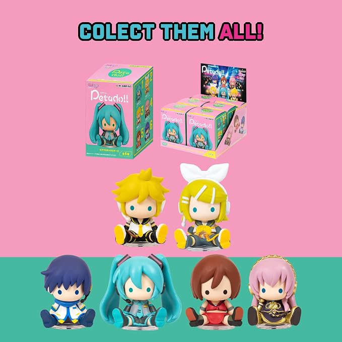 Hamee RE-Ment Hatsune Miku Blind Box Figure for Birthday Gift, Party Favor, Collectible Toy (Hatsune Miku petadoll - Piapro Characters) – 1 Pc. Mystery Box