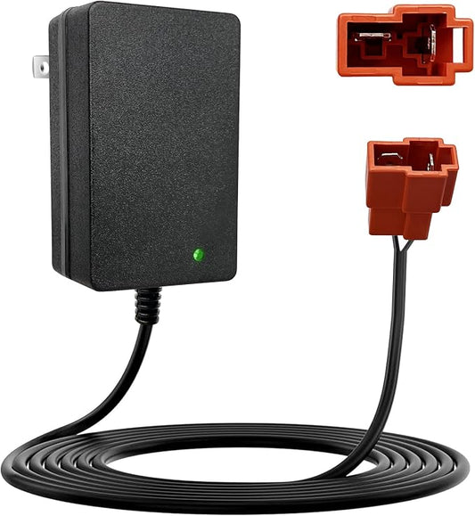 12 Volt Battery Charger for Kids ATV Ride On Toys, Fit for BMX X6, Kid TRAX GMC, Wal-Mart, Moto ATV Quad, 12v Charger Replacement Parts for Ride On Toys, Power Wheels Charger with Red Square Plug