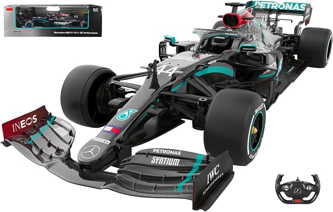 Voltz Toys Authentic Licensed 1:12 Mercedes-Benz F1 W11 Remote Control Vehicle - RC for Kids and Adults - 2.4GHz RC for Gift (1:12 Mercedes-Benz F1 W11)