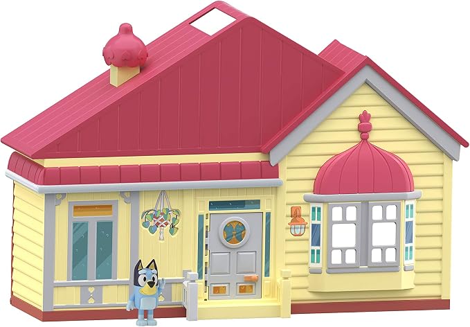 Bluey Toy House Mega Bundle Family Home & BBQ Playhouse Toys, Bingo, Bandit, Chilli, Kids Doll House Playset for Toddlers 3-5, Amazon Exclusive