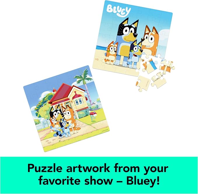 Spin Master Games, Bluey Puzzles 2-Pack, 36 Pieces, Preschool Puzzles, for Ages 3 & Up