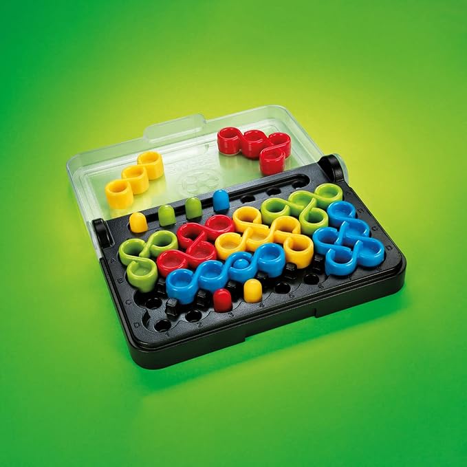 SmartGames IQ Twist, a Travel Game for Kids and Adults, a Cognitive Skill-Building Brain Game - Brain Teaser for Ages 6 & Up, 120 Challenges in Travel-Friendly Case