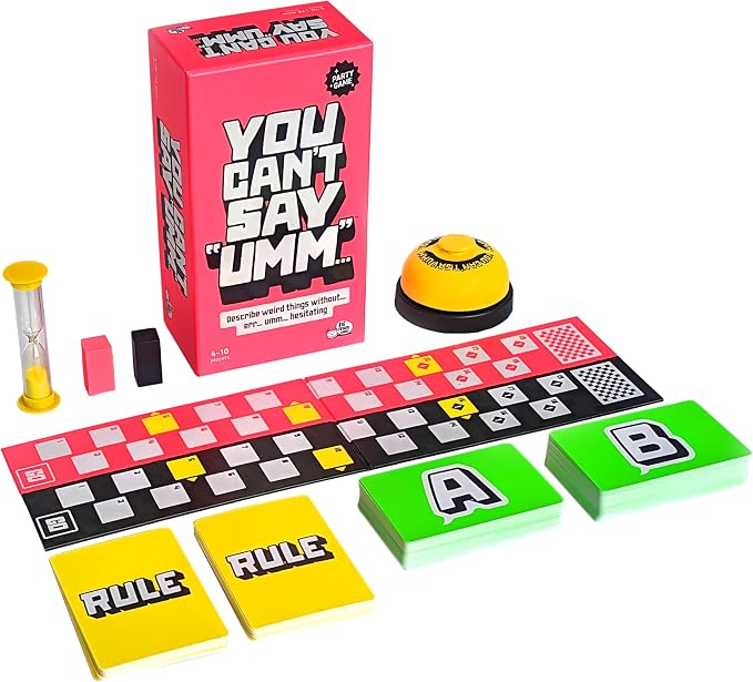 Big Potato You Can't Say UMM: A Party Game for Family and Adults, Fast-Paced Family Word Game, Must Have for Game Night, Bonus Content Included