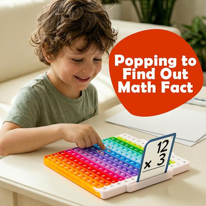 Torlam Math Board,12x12 Math Manipulatives Game Board,Multiplication Game Board,Multiplication,Division, Addition, Subtraction Games Toys for Kids, 1st, 2nd, 3rd, 4th, 5th, 6th Grade