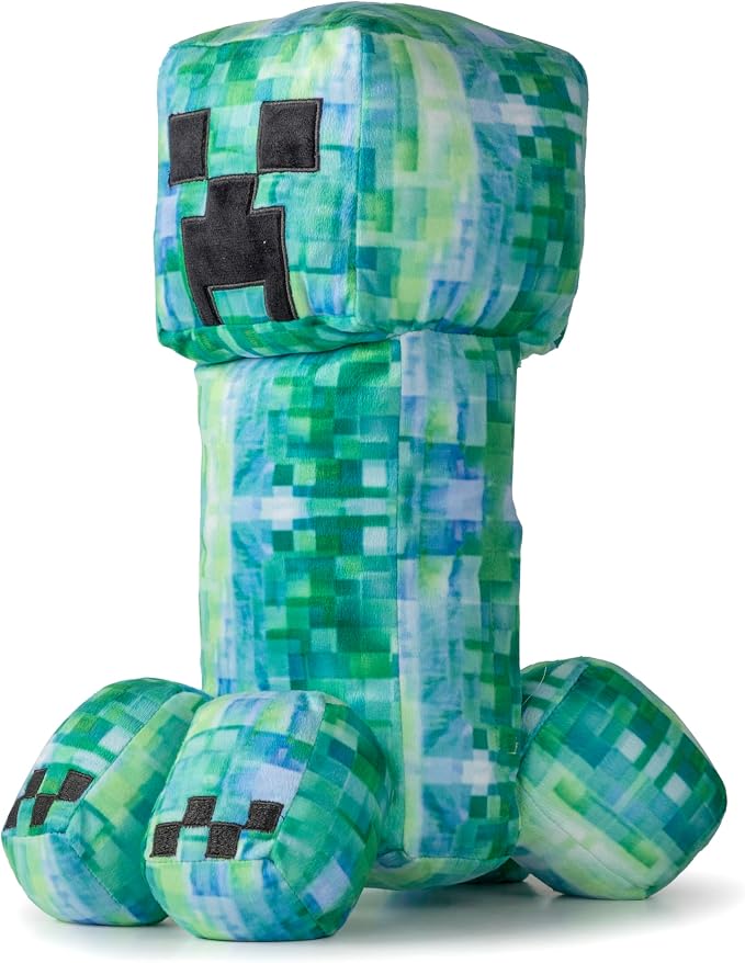 Jay Franco Minecraft Charged Creeper Plush Pillow Buddy - Super Soft Gamer Decor - Polyester Microfiber