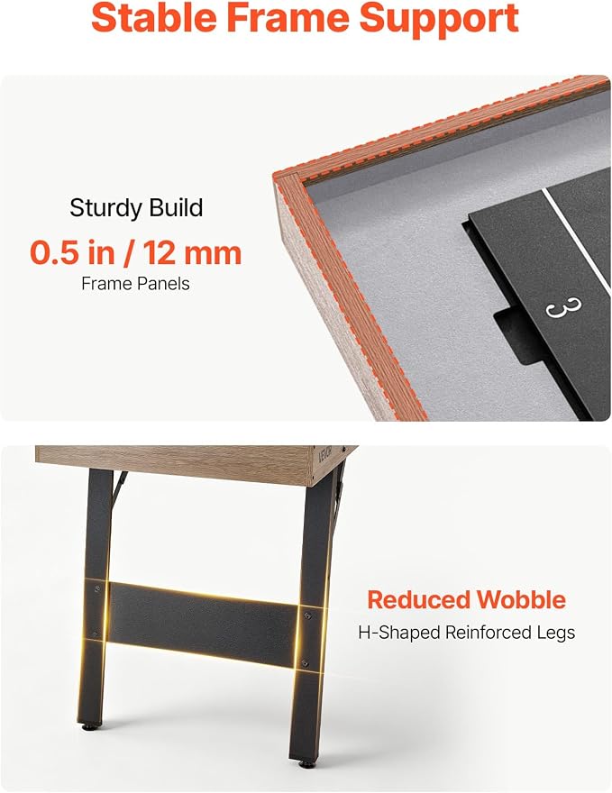 VEVOR 7ft 9ft 12ft Shuffleboard Table 2 in 1 Shuffleboard and Bowling Combo Set, Shuffle Board with Scratch-Resistant Playfield, Pucks, Bowling Set, Wax, Brush for Family Game Rooms