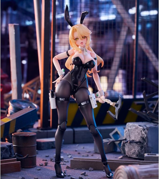LEBOO 1/12 Action Figures Kit, Rabbit Girl Reaction Force Elena 6.29'' Movable Collectible Anime Cute Figure, Age 15 and Above