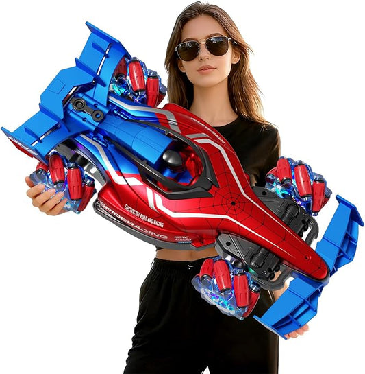 Remote Control Cars, 2.4GHz Monster Truck RC Stunt Cars for Boys Kids Adults, 1:12 Monster RC Truck Off Road with Light & Music, Gifts for 8 9 10 11 12 13 14 15 16+ Years Old Boys Girls Adults