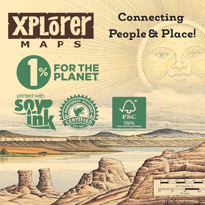 Grand Canyon National Park Cardboard Jigsaw Puzzle - 1000 Pieces, Hand-Illustrated - Educational, Family Activity, Ages 7+, Includes Poster - 25.4 x 19.8