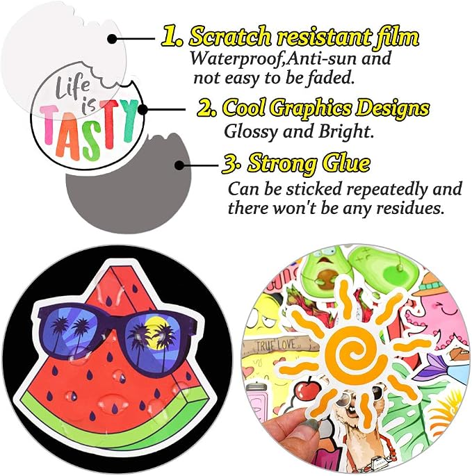 QTL VSCO Stickers for Girls Cute Stickers for Water Bottle Laptop Hydroflask for Teens Kids Waterproof Vinyl Pack 150Pcs