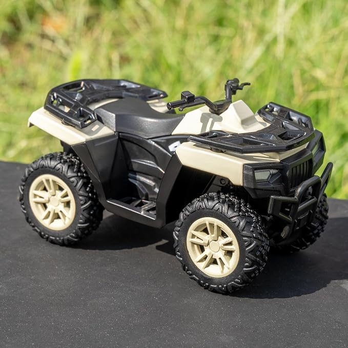 RMZ City 1:36 ATV Off Road Vehicle Model Car, Diecast Pull Back Beach Motorcycle Toy Car for Kids Boy Girl, Car Model Collection and Decoration, White