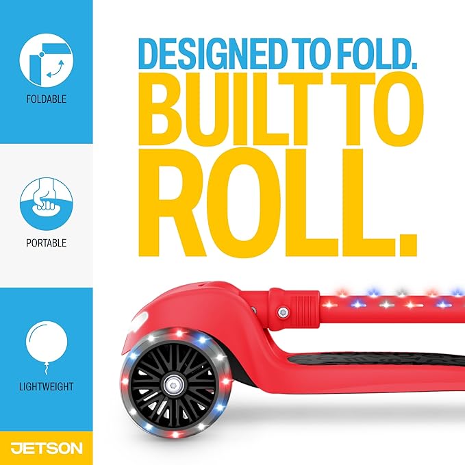 Jetson Scooters - Jupiter Mini Kick Scooter, Foldable, Lightweight, Portable
