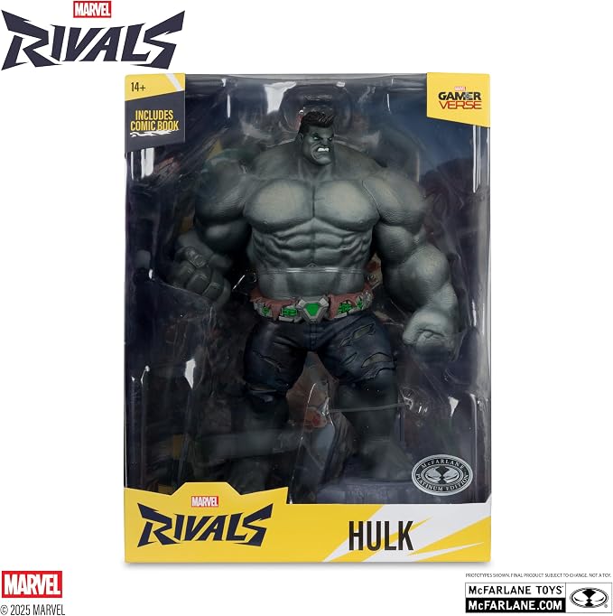 McFarlane Toys- Marvel Rivals The Hulk 1:6th Scale Collectible (Green or Gray Variant)