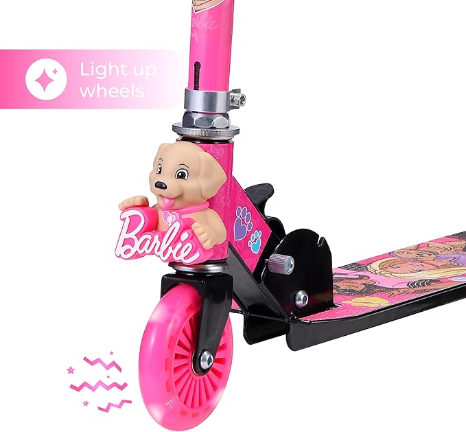2 Wheel Kick Scooter for Kids, Foldable, Light Up LED Wheels