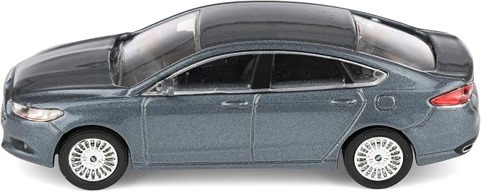Greenlight 1/64 2013 Ford Fusion SE, Gray, Rick's Auto Sales, LP Diecast Exclusive 51623