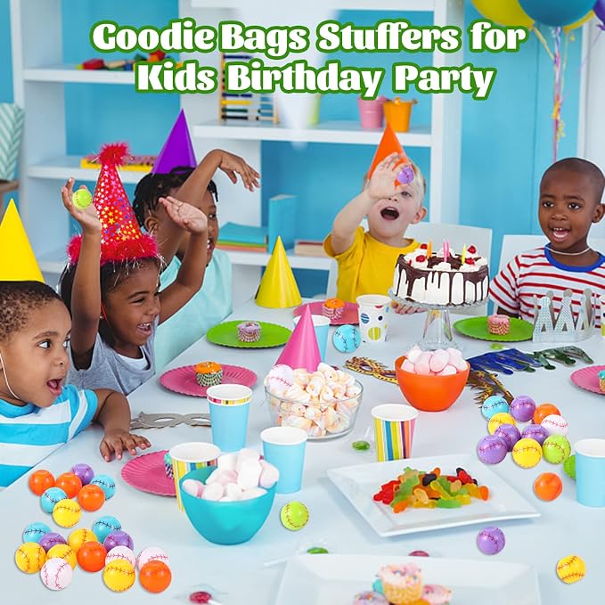 SCIONE 36 Pack Baseball Party Favors for Kids 4-8 8-12 Baseball Sports Fidget Spinner Toys Bulk, Stress Balls, Goodie Bag Stuffers Classroom Prizes Return Gifts for Kids Birthday Party