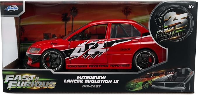 Jada Fast & Furious 2006 Mitsubishi Lancer Evolution IX Die-Cast Car 1:24 Scale Toys