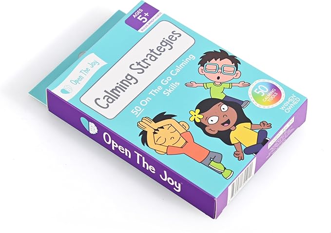 Open The Joy Calming Strategies Cards for Kids - Mindfulness Activities, Stress Relief Techniques, and Emotional Regulation Tools - Ages 4 and Up