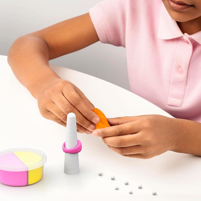 HEY CLAY Bijou - Clay Kit for Accessories Creation - Air Dry Clay with Tools and Fun Interactive App for Kids 3+ (Alien Rings)