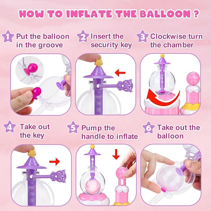 BTEC 170 PCS DIY Balloons Animals Accessories Craft Kits for Kids, DIY Sticky Balloon Maker Toy,36PCS Magic Bouncy Balloon Refill with Stickers Accessories, Birthday Gifts for Kids Boys Girls Ages 3+