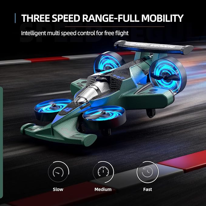 Remote Control Airplane Car Toys for Kids Ages 4-6-8-10-12, 2-In-1 Foam RC Plane Car Jet Mini Drone, Racing Car Stunt Plane Toys for Kids Boys 4 5 6 7 8 9 10 Year Olds Indoor Outdoor Playing