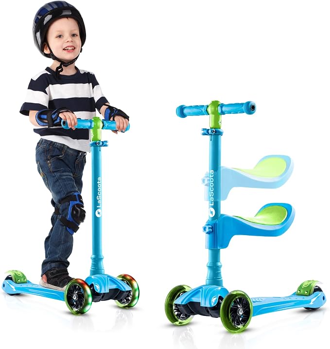 LaScoota 2-in-1 Kids Kick Scooter