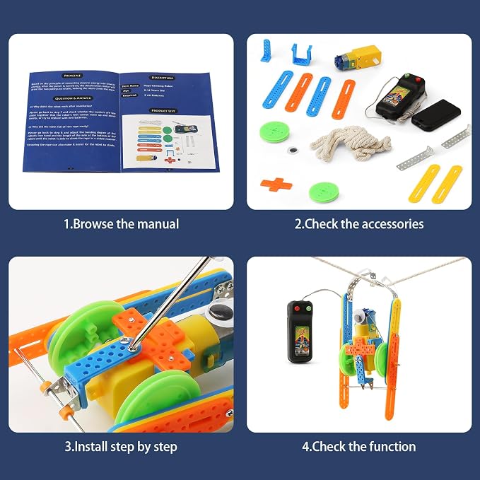 STEM Toys for Ages 8-13, Boys Crafts Robotics Science Kits for Kids Age 8-12, Robot Building Kit for Kids 8-10, Experiments Activities, Engineering STEM Toys 7+ 6 7 8 9 10 11 12 + Year Old Gifts