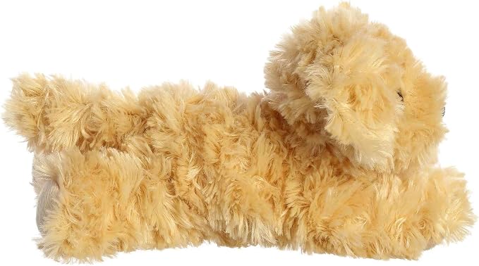 Aurora® Adorable Mini Flopsie™ Ginny Goldendoodle™ Stuffed Animal - Mini Companions Ready for Playful Adventures - for Kids All Ages, Toddlers, Adults, and Families - Gold 8 Inches