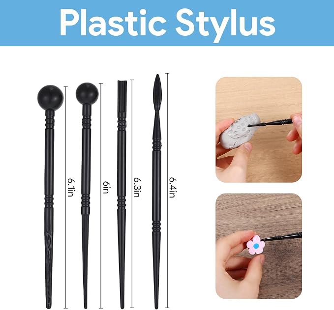 NYTGAH 42 PCS Air Dry Clay Tools, Practical Polymer Clay Sculpting Tools Kit for Adults, Pottery Clay Kit for Dotting, Carving, Drawing, Molding, Modeling, Shaping