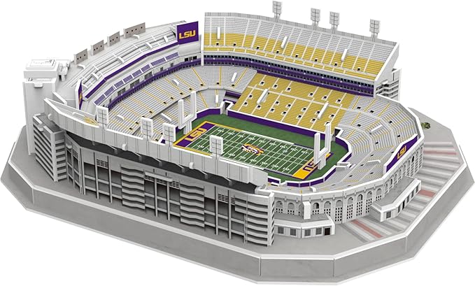 Pro Lion 3D Jigsaw Puzzle of Tiger Big Stadium Construction Building Kits - 88 Pieces | LSU Tigers Football League Gifts for Boys, Adults, Men & Kids Aged 7+ | Puzzles Games Kit for Creative Fans