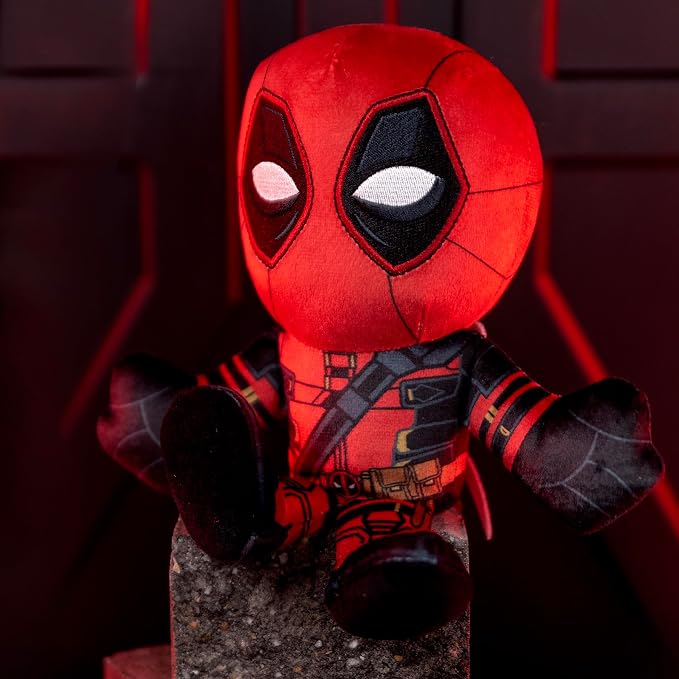 Bleacher Creatures Marvel Deadpool 8" Kuricha Sitting Plush - Soft Chibi Inspired Toy