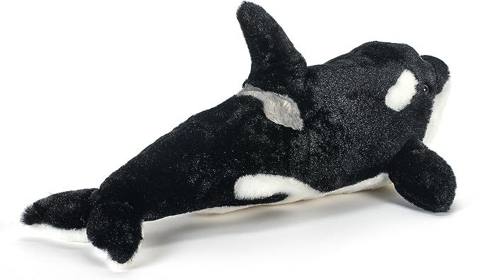 The Petting Zoo Orca Stuffed Animal Plushie, Gifts for Kids, Wild Onez Sealife Animals, Whale Plush Toy, 20 inches