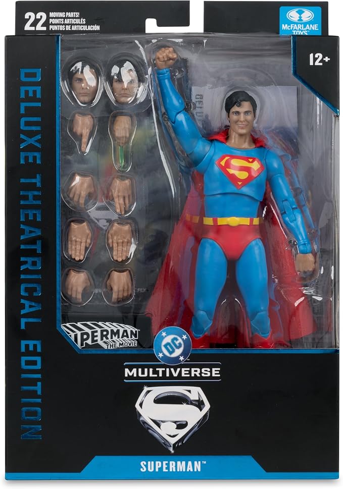 McFarlane Toys- DC Multiverse Superman (Superman: The Movie 1978) 7in Action Figure (Deluxe Theatrical Edition)