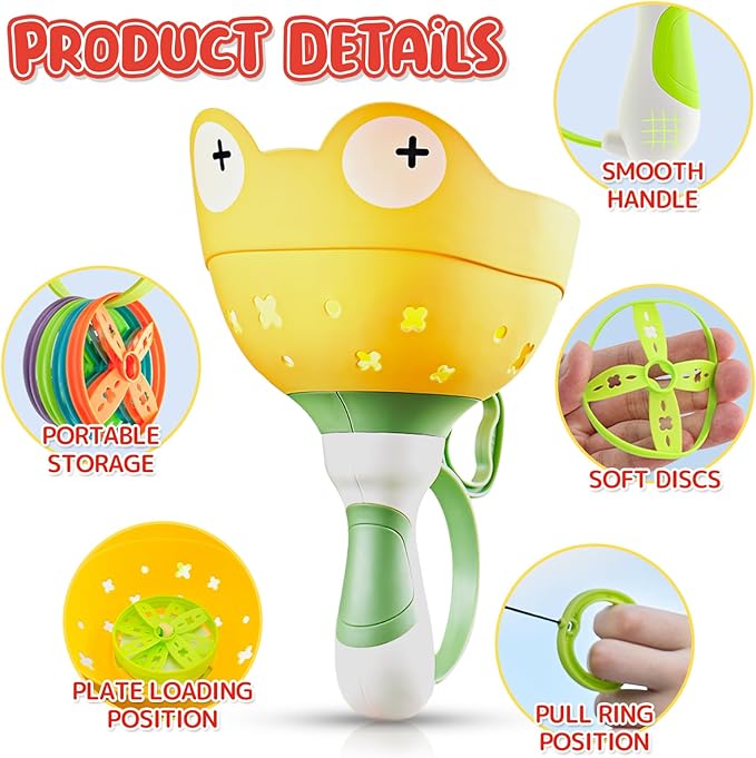 pamexin Outside Toys for Kids Ages 4-8 - Manual Capture Catching Game - Toddler Chasing Toy for Boys & Girls, Ages 3-7 - Outdoor Fun Family Games
