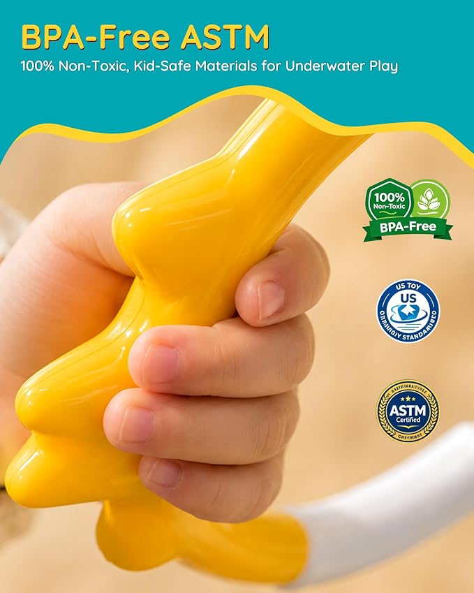 20Pcs Summer Pool Diving Swimming Toys for Kids Ages 3-12, Fun Swim Games Sinking Set, Underwater Dive Gifts with Storage Bag Include Torpedo Gems Shark Rings Sea Animals for Boys Girls Toddlers