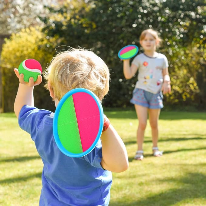 Upgraded Toss and Catch Ball Game Set, Outdoor Games for Kids Toys, Stocking Stuffers for Family Games, Beach Pool Yard Christmas Toys Birthday Gifts for Boys Girls 3 4 5 6 7 8-12 Year Old