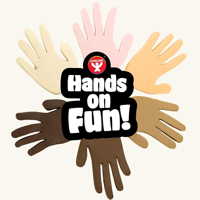 Hygloss Play Modeling Dough for Kids – Multicultural Skin Tones – Safe & Non-Toxic Sensory Dough for Arts & Crafts – Play Clay for Toddler Activities, Preschool Classroom Must-Haves (1 lb, Blush)