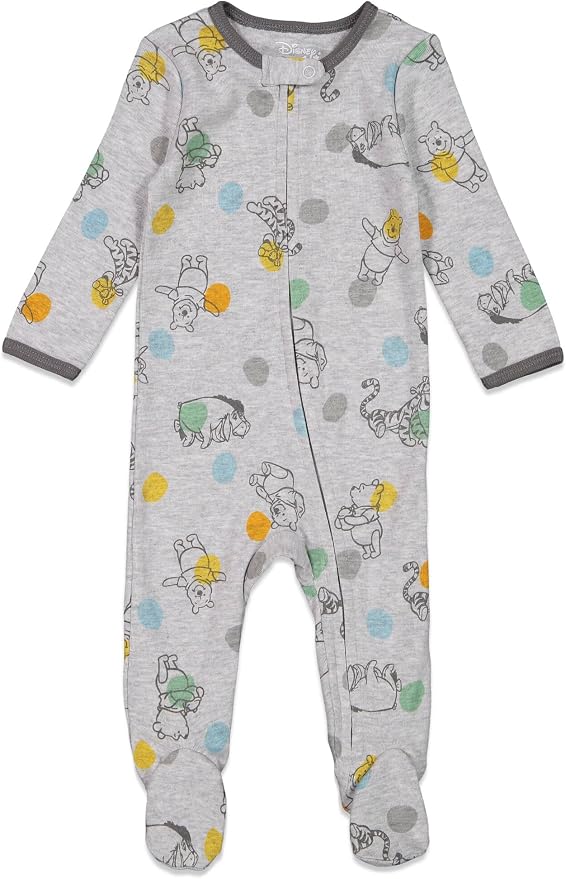 Disney Baby Boys' 2-Pack Footed One-Piece Sleep N' Play Newborn to Infant
