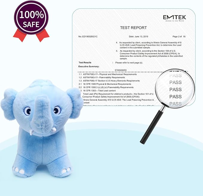 INPANY Bouncy Horse, Elephant Hopper Toys, Toddler Plush Bouncing Animal, Kids Inflatable Ride on Rubber Bouncer, Outdoor Birthday Gift for 2 3 4 Yr Boy Girl