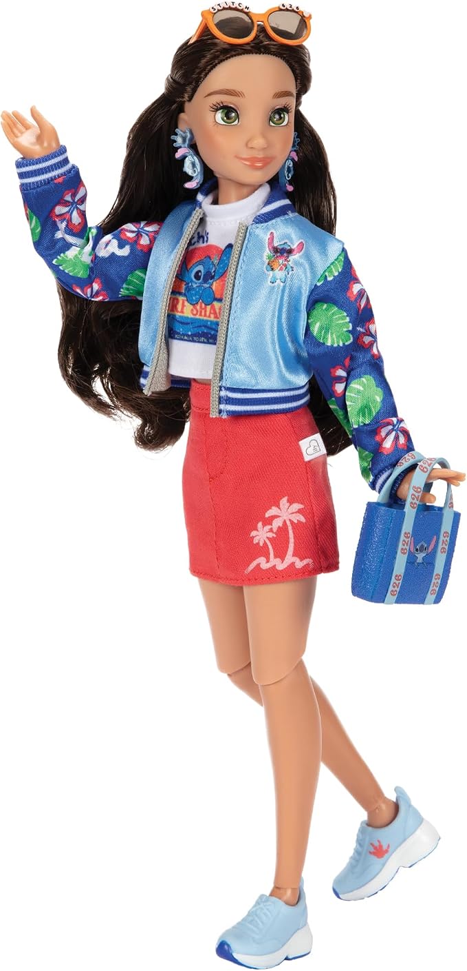Disney ILY 4ever Fashion Dolls Inspired by Stitch 11.5" Tall with 13 Points of Articulation, Multi-Outfit Closet Set and a Glittery Mickey Ring for You! [Amazon Exclusive]