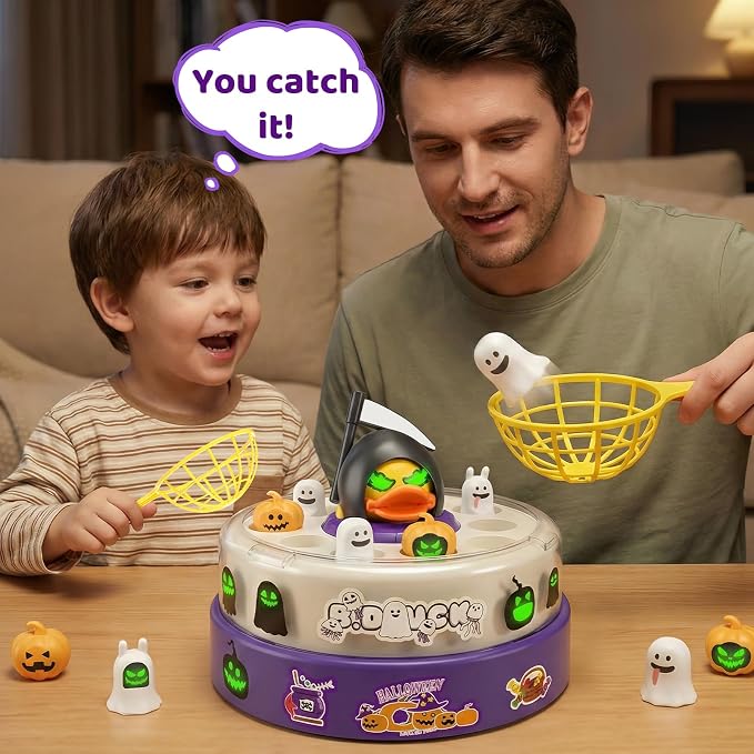 BLF FUN B.Duck Games for Kids 4-6, Bounce and Catch Duck Toys for Toddlers 3-5, Kids Family Board Game, Christmas Birthday Easter Gifts for Boys and Girls 5-7