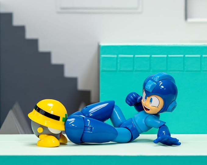 Jada Toys Mega Man Wave 3 Action Figure with Neo Metal Figure 1:12 Deluxe Scale 6" Tall, Fully Articulated, Collector Packaging