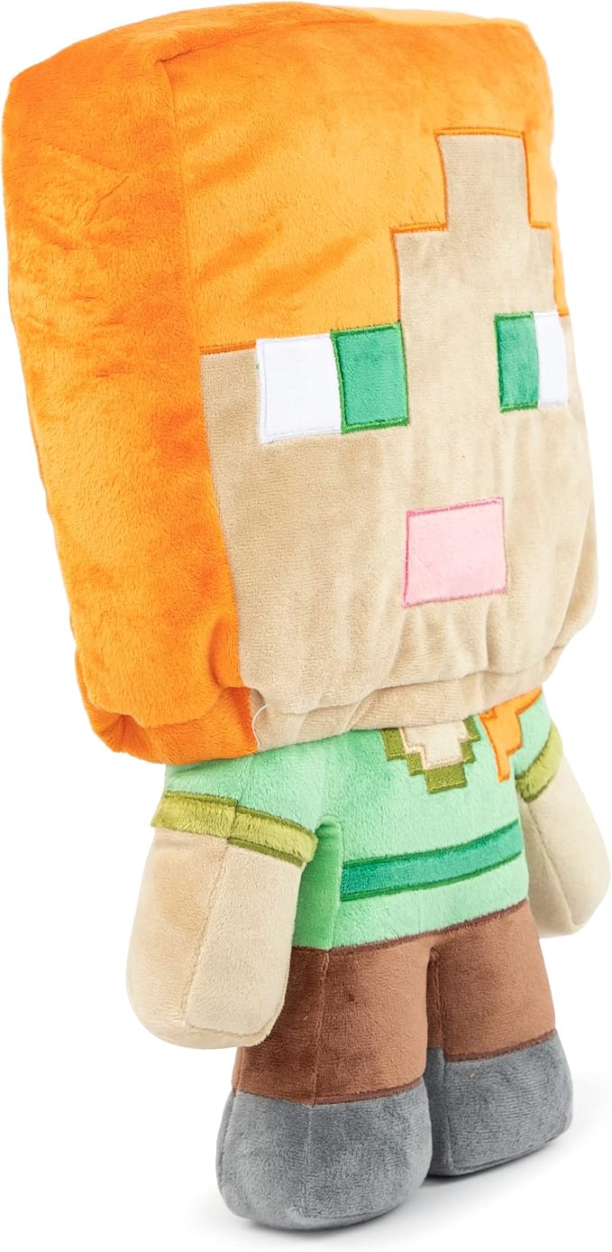 Jay Franco Plush Pillow Buddy Super Soft Polyester Microfiber | Mojang Minecraft Alex 16 inch (Official Product)