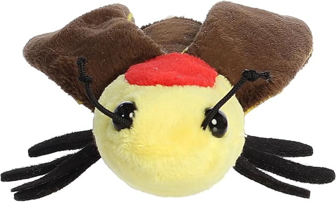 Aurora® Adorable Mini Flopsie™ Lux Firefly™ Stuffed Animal - Mini Companions Ready for Playful Adventures - for Kids All Ages, Toddlers, Adults, and Families - Brown 7.5 Inches