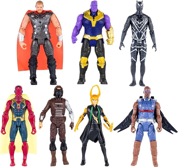 14 pcs Big Set Superhero Action Figures – Collectible Models 6.5-inches Tall, Exclusive Set SuperHero Toys, Holiday Gift for Kids, Figure Cake Topper