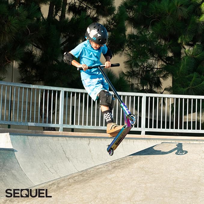 Sequel Ignite Pro Scooter, Pro Stunt Scooter Complete Trick Scooter for Kids 8+, Beginner Skatepark BMX Scooter