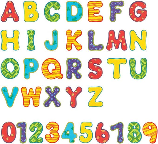 Nuby Floating Bath Tub Alphabet and Numbers Set - Soft Foam Waterproof Letters and Numbers - 36 Pieces - Educational Bath Toys for Kids - 3+ Years