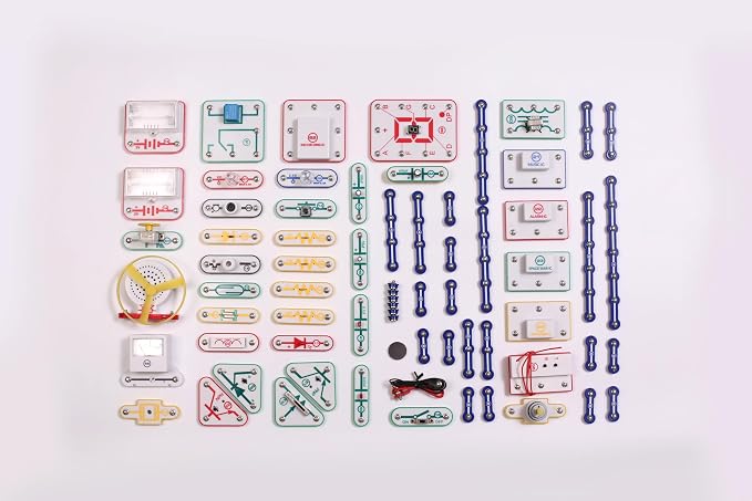 School & Family STEM Educational Toy Gift for Boys & Girls, Over 999 Projects, Physics Science Experiment Circuit Kit for Kids Ages 8+, Electronics Exploration Kit (Mixed Color, 999)