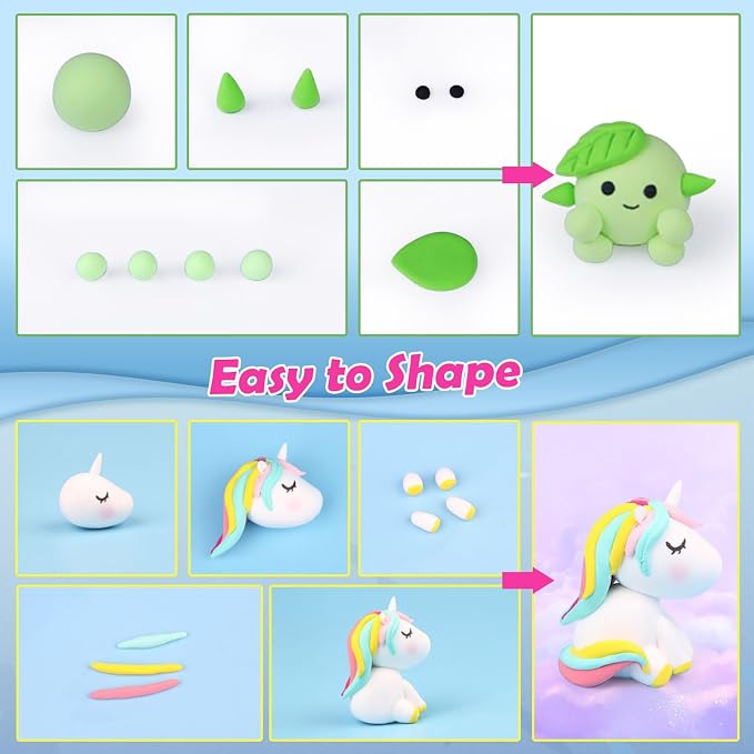 ESSENSON Air Dry Clay 150 Colors, Modeling Clay for Kids, DIY Molding Magic Clay for with Tools, Toys Gifts for Age 3 4 5 6 7 8+ Years Old Boys Girls Kids